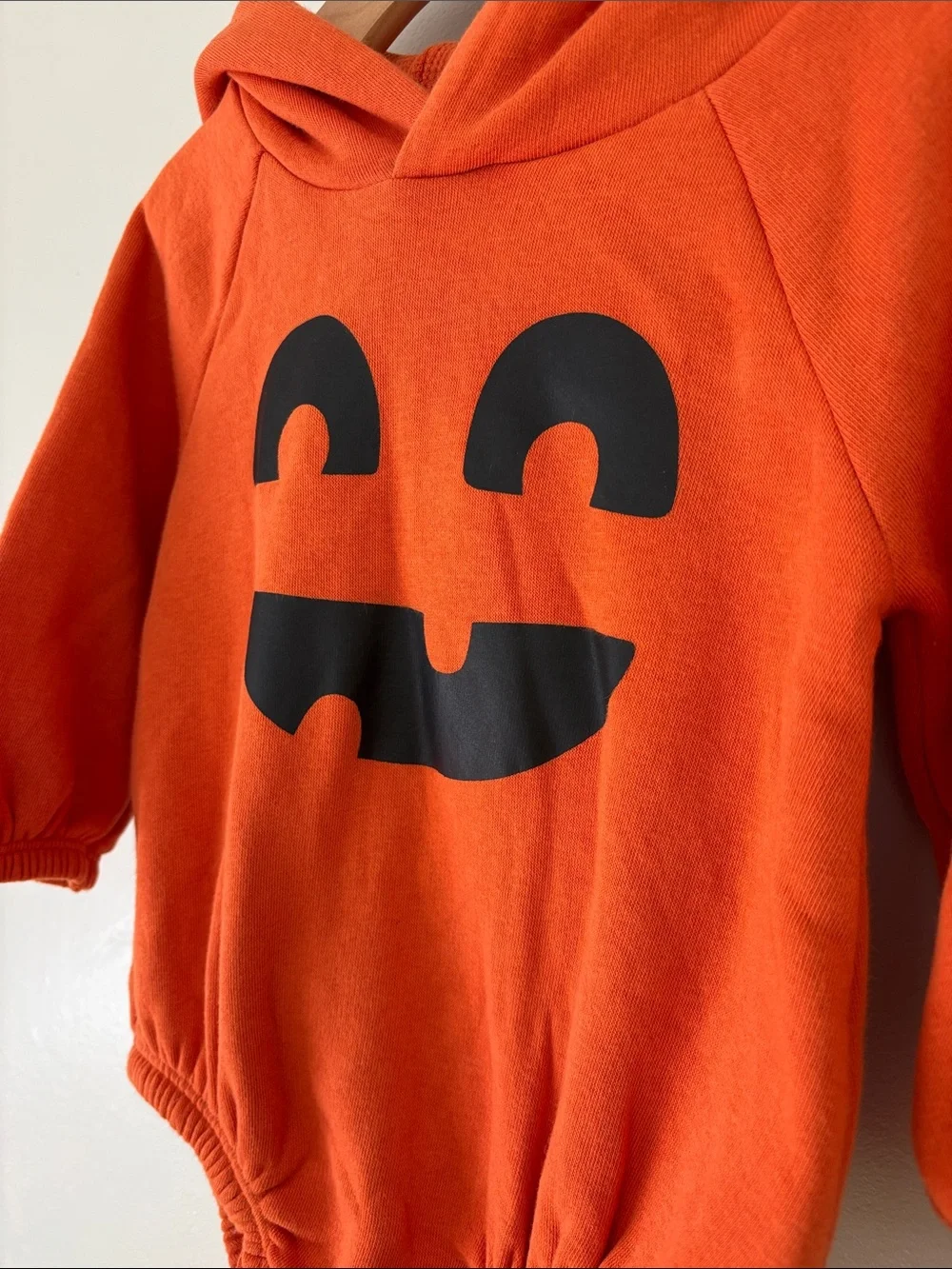 Old Navy Baby Pumpkin Romper with Booties 6-12M